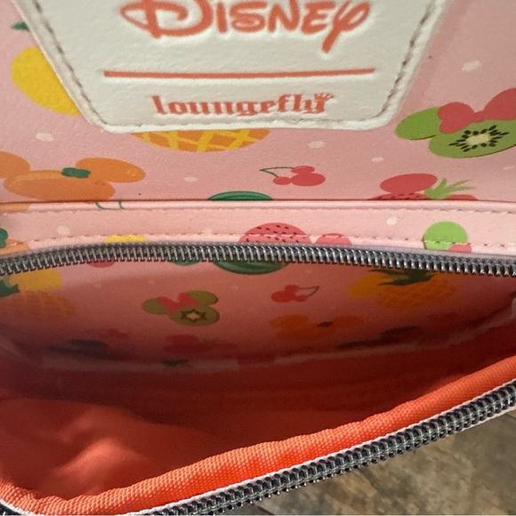Loungefly Disney Mickey Mouse Ears Fruit All Over Print Figural Mini Backpack - Picture 5 of 9
